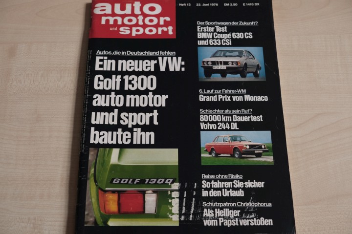 Deckblatt Auto Motor und Sport (13/1976)